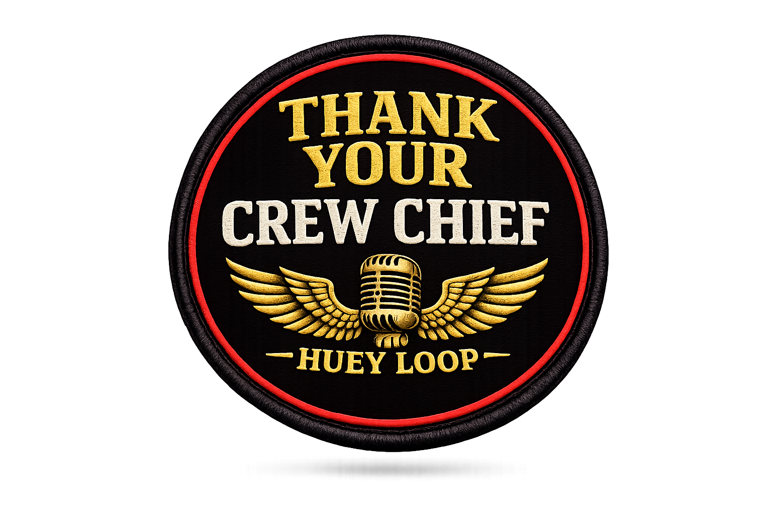 Thank Your Crew Chief Huey Loop patch